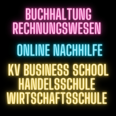 Nachhilfe Rechnungswesen / Buchhaltung KV, Handelsschule