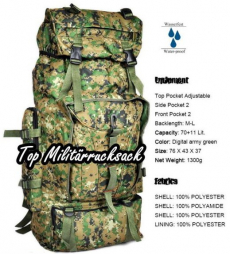 Militär Rucksack Camouflage Tarn Militärrucksack Wandern Camping