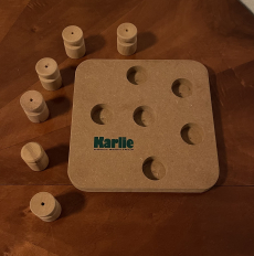 Intelligenzspielzeug für Hunde aus Holz