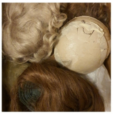 Verschiedene Puppenperrücken z.B zu alten, antike Puppen