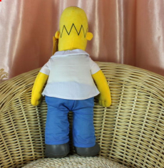 Homer Simpsons Figur Puppe Plüsch Stoff 55cm Kult Kuscheltier Fan