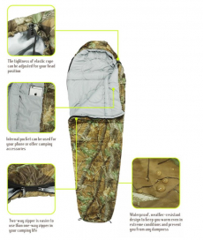 Militär Outdoor Schlafsack 4 Jahreszeiten Mumien Camouflage Tarn