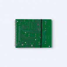 Notizbuch aus Leiterplatten im Querformat klein 