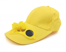 Solar Cap Mütze Kappe Sommer Hitze Kühlung Ventilator Fan Gadget