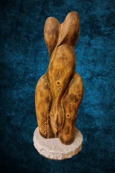 Holzskulptur «Mrs. Borkie»