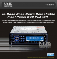 TS-2201 DVD CD Radio USB RSD AUX SD Card Slot usw... Neu Berling