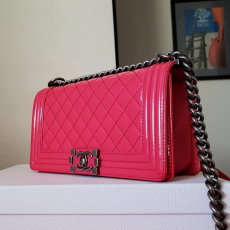 Chanel The Boy Medium Flap Classic Pink Bag