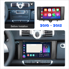 Autoradio Smart Fortwo 2005-2015 DAB+ Carplay Bluetooth Navi GPS