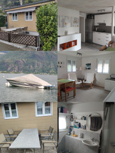 3 Zimmer WW, fester Vorbau und Boot am Comersee, privater Camping