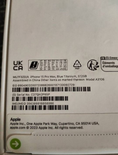 Neues iPhone 15 Pro Max 512GB Blau