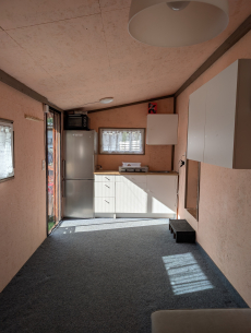 Gemütlicher Wohnwagen mit Anbau Campingplatz Sulz AG