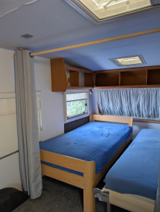 Gemütlicher Wohnwagen mit Anbau Campingplatz Sulz AG