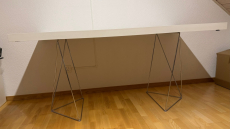 Robuster weisser Schreibtisch Bürotisch Tisch