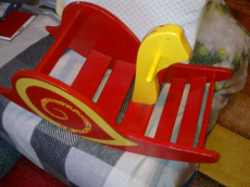 Echter Schaukel-Schnegg aus purem Holz