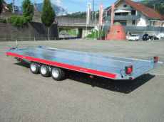 Anhänger TEMARED - Carkeeper 4820/3 3500Kg mittig Riffelblech