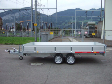 Anhänger Temared Carplatform 4521S 3'500Kg Aluboden und Bordwände