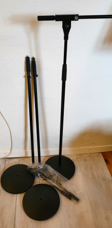 Microphone Stands K&M (3 pieces)-short Arms with Disc Base