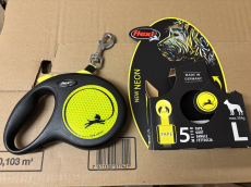 Neon Flexi Hundeleine – Neu und unbenutzt