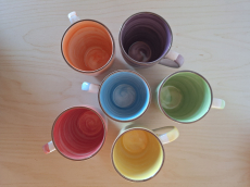 Keramik Tassen 6-er Set 