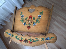 Baby Wiege Handgemacht Fichtenholz