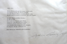 Alois Carigiet Neujahrsbild 1980/81, signiert und monogrammiert
