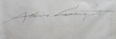 Alois Carigiet Neujahrsbild 1980/81, signiert und monogrammiert