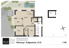 3.5 Zimmer-Wohnung im Erdgeschoss in Neubau