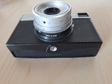 35-mm-Filmkamera Smena 8M mit Leder-Etui original