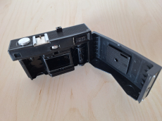 35-mm-Filmkamera Smena 8M mit Leder-Etui original