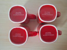 4 Stück Nescafé Kaffeetassen, neu!
