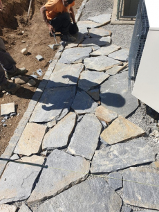 Quarzit Polygonalplatten-Garten-Terrassenplatten 2-3cm/30m2