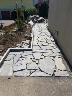 Quarzit Polygonalplatten-Garten-Terrassenplatten 2-3cm/30m2