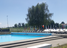 Wohnwagen mit festem Vorbau, Ganzjahresplatz