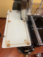 Schwungrad Aufschnittmaschine manuell mit Sockel