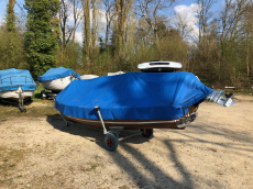 Tessiner Gondel mit 6 PS / 4.4 KW Motor Holz Mahagoni