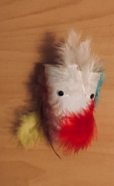 Deko Becher mit Federn