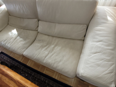 Natuzzi Leder 3er-Fauteuil