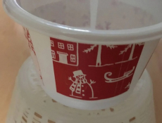 Deko Becher Schneeflocken