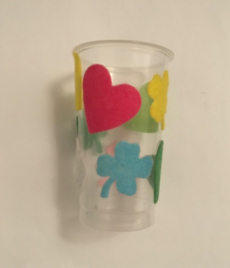 Deko Becher mit Filz