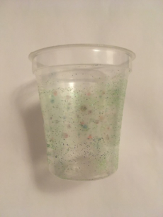 Deko Becher mit Collage