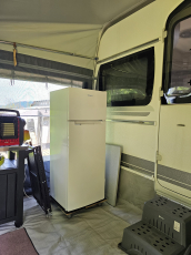 Wohnwagen auf Campingplatz