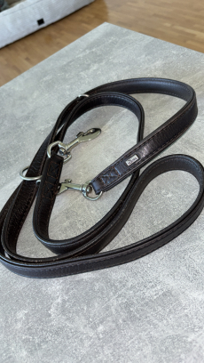 HUNTER Leder Hundeleine – braun