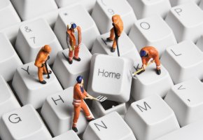 Büroarbeit digital von zu Hause im Gesundheitswesen