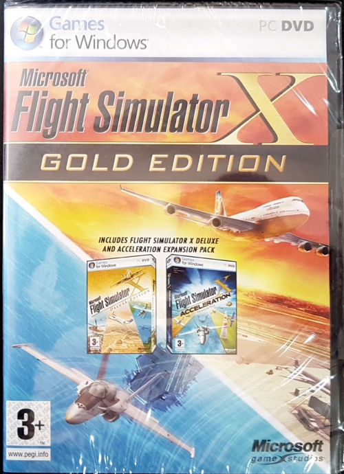 Flugsimulator X + Car-Racing für PC mit Zusatz-DVDs und Hardware