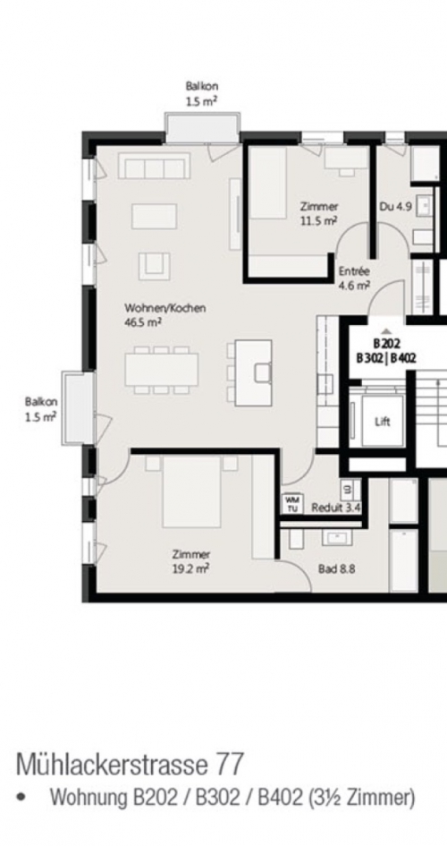 3 ½ Zimmer Wohnung in Zürich mieten