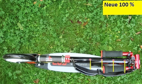 Kinder und Erwachsene Alu Scooter 205m rote