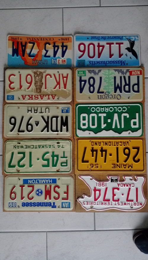 amerikanische Autonummern 
