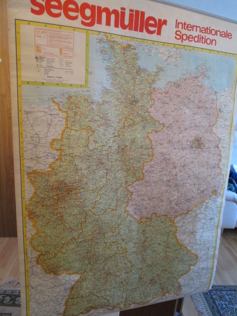 Spetitions Landkarte DDR Deutschland