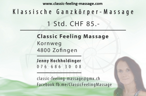 Klassische Wellness Massagen