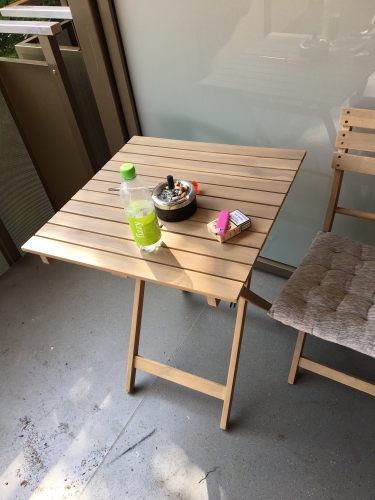 Balkon tisch + stühle